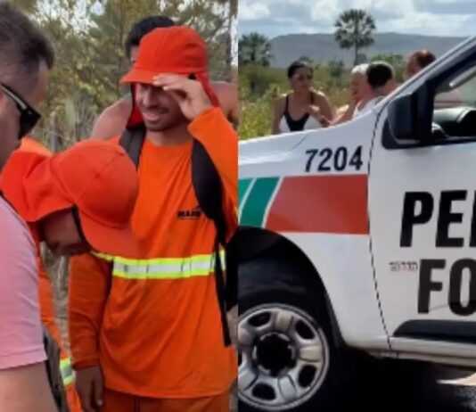 Agentes de limpeza encontram dois crânios dentro de saco em Massapê, no interior do Ceará.