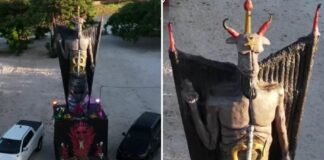 Feiticeira gasta R$ 100 mil em estátua do Diabo no Ceará
