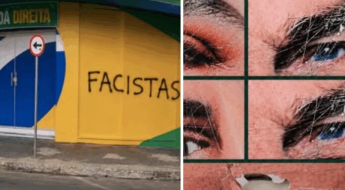 Local da sede de campanha do PL é alvo de vandalismo em MG