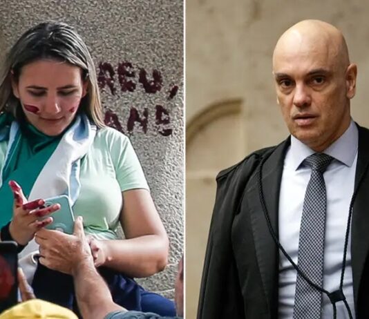 Perseguição Implacável: Moraes manda investigar cursos de ‘Débora do batom’ na prisão