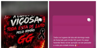 Após morte de liderança da facção, CV determina fechamento do comércio e cancelamento de eventos em Viçosa do Ceará.