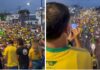 Na véspera de julgamento do STF, Flávio Bolsonaro reúne multidão em Belém e pede impeachment de Moraes.