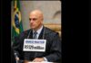 Aliado de Trump publica montagem de Moraes com Banco Master e diz que ministro “está com sérios problemas”