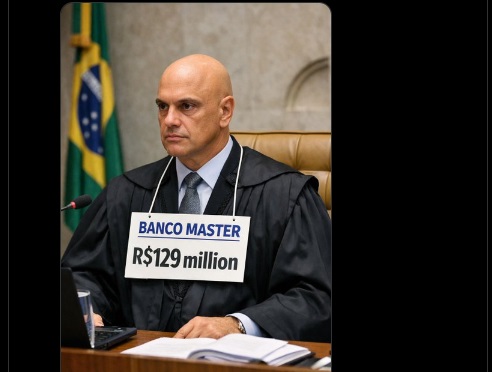 Aliado de Trump publica montagem de Moraes com Banco Master e diz que ministro “está com sérios problemas”