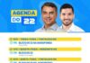 Deputado André Fernandes divulga agenda de eventos em apoio a Flávio Bolsonaro nessa semana.