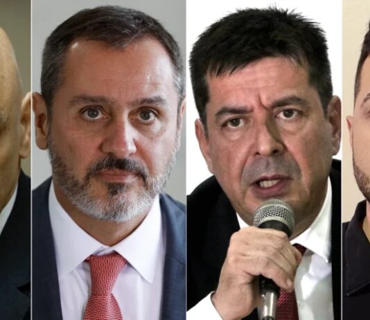 Moraes recebe Andrei e outros chefes da PF no Supremo