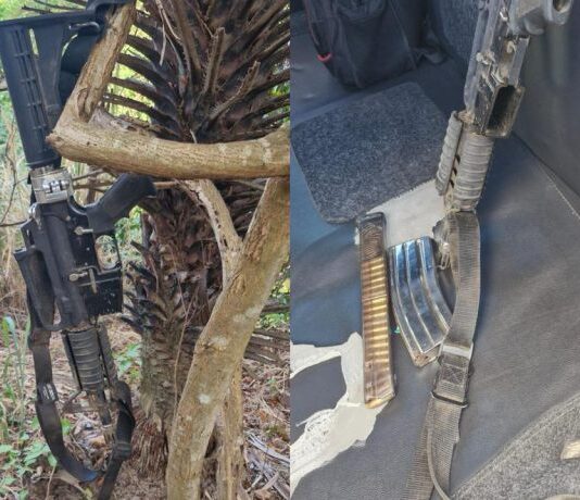Corpo é encontrado com fuzil, munições e carregador de pistola em Caucaia