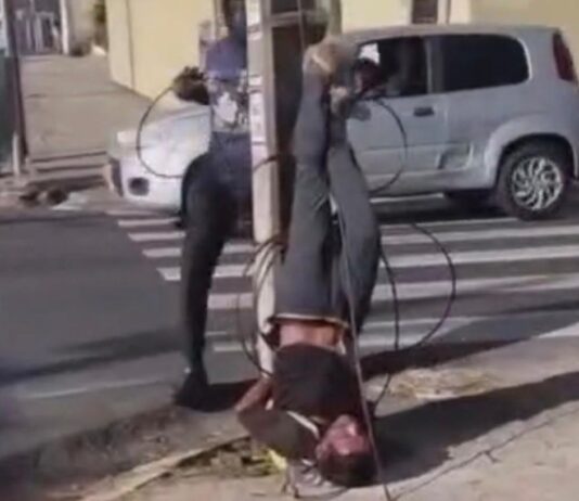Homem é espancado e amarrado a poste após tentativa de assalto na Praia de Iracema