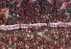Torcida do Flamengo protesta contra Lula, Congresso e STF